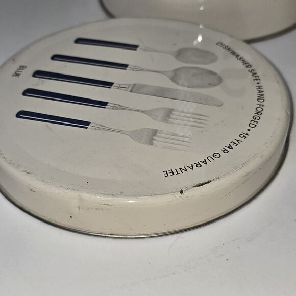 Vintage Stanley Roberts Spectrum Flatware Canister – Mid Century Modern Striped - Picture 14 of 14